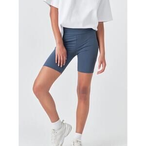 Grey Lab Navy Blue Bike Short , Size Small